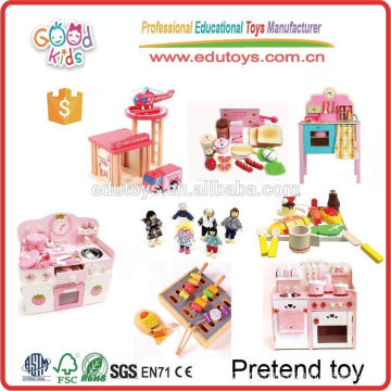 2015 Newest Mini Pretend Play, Popular Kitchen Wooden Toy Pretend Play, Kids Kitchen Set Pretend Play